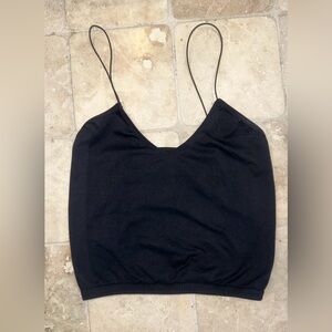 Intimately Free People Top Black Nylon Shirt Women’s  Size XS/S